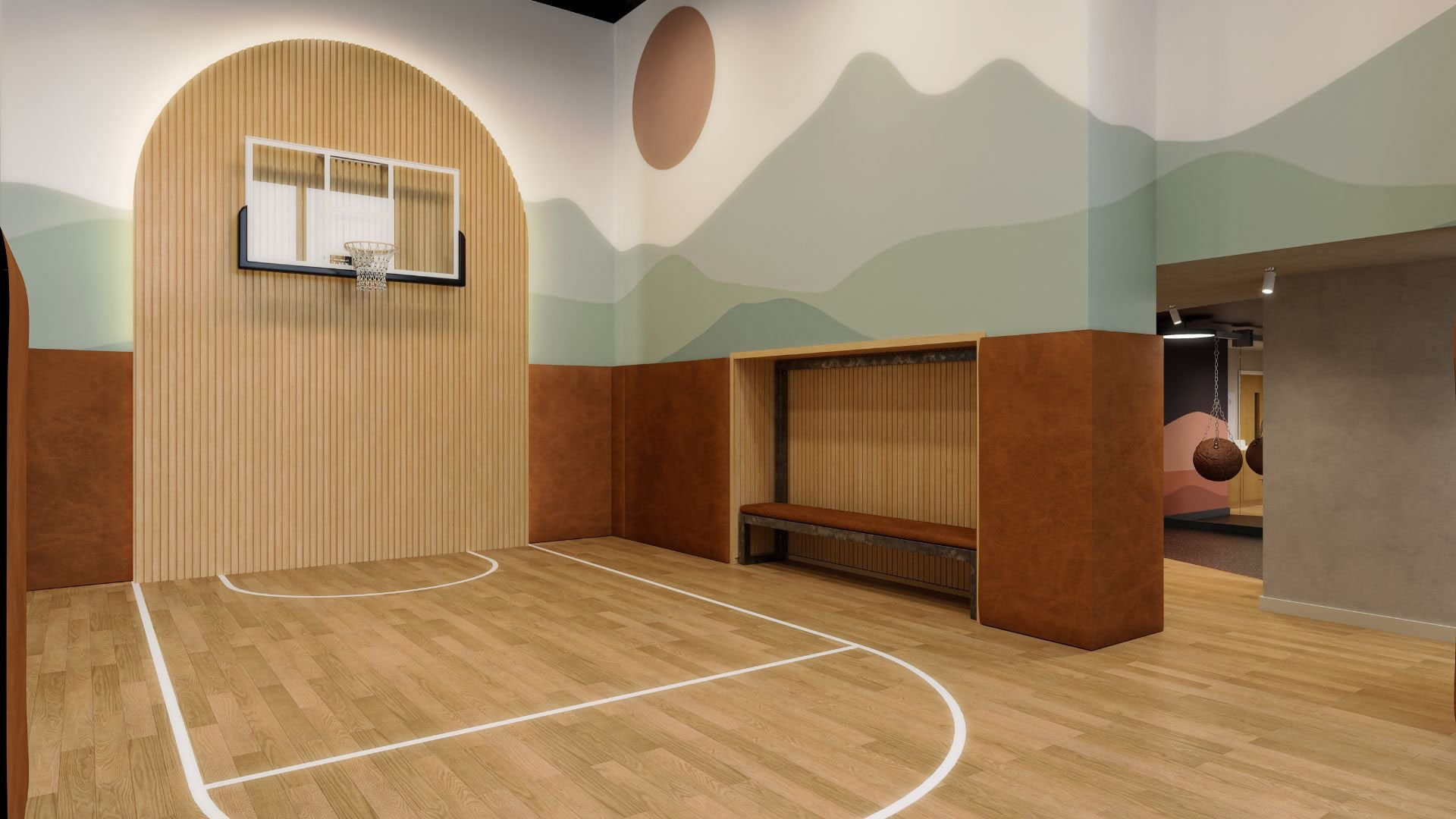 Stellar Solutions International Ltd basketball court interior design concept