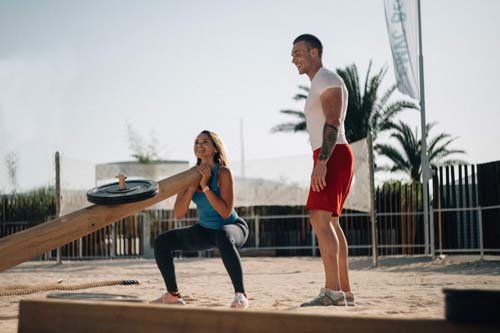 Porto Montenegro beach gym, Montenegro