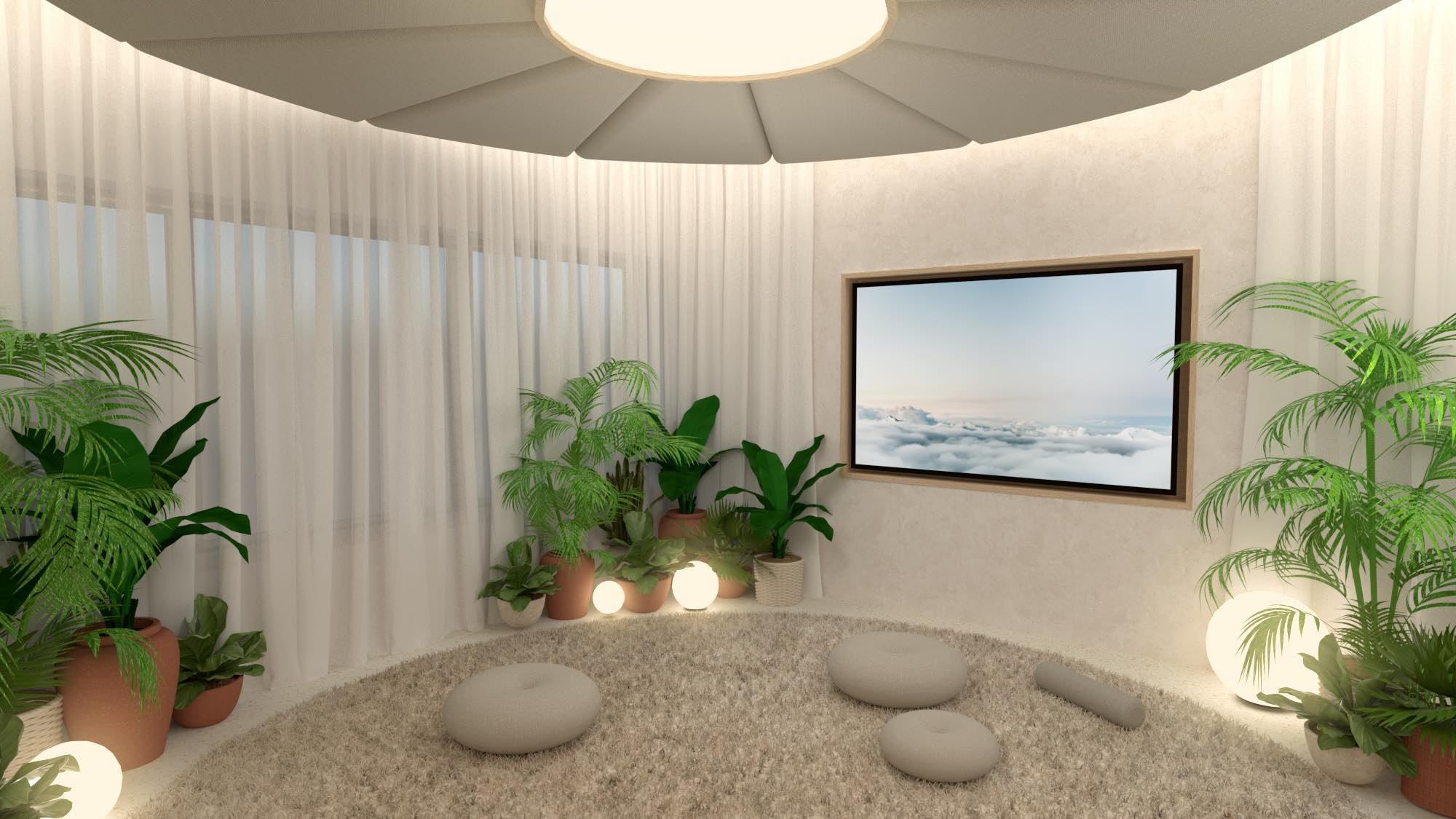 eco-friendly zen room